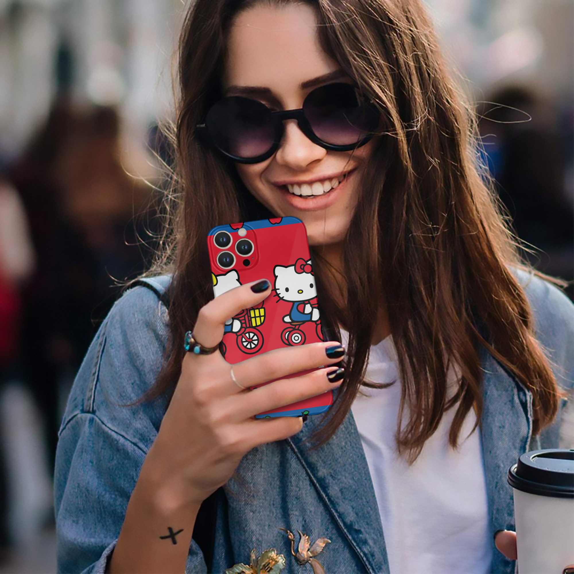 （画像用） Hello Kitty ハローキティ 【iPhone 14シリーズ対応】ハードケース
